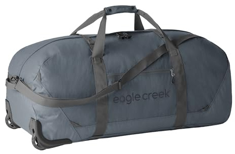 Eagle Creek No Matter What Reisetasche mit Rollen 130L I Mit Rollen & für viel Ausrüstung I Nachhaltige Rolling Duffel für Lange Reisen, Camping & Expeditionen I 130L Volumen I Smoke