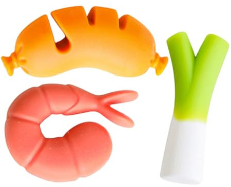 Alipis 3pcs Silicone Boil-over Preventer Pot Lid Riser Set Kitchen Spill Stopper Anti-spill Clip Heat Resistant Pot Edge Holder for Cooking