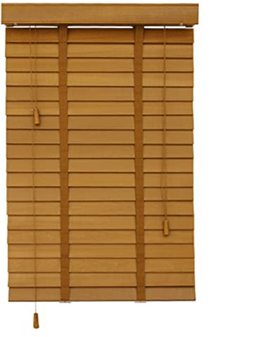 Verdunkelungsrollos aus Massivholz, 50 mm, anpassbar, für Fenster und Türen, elegante Holzrollos, B 80 x H 160 cm, perfekt für Privatsphäre und Lichtkontrolle