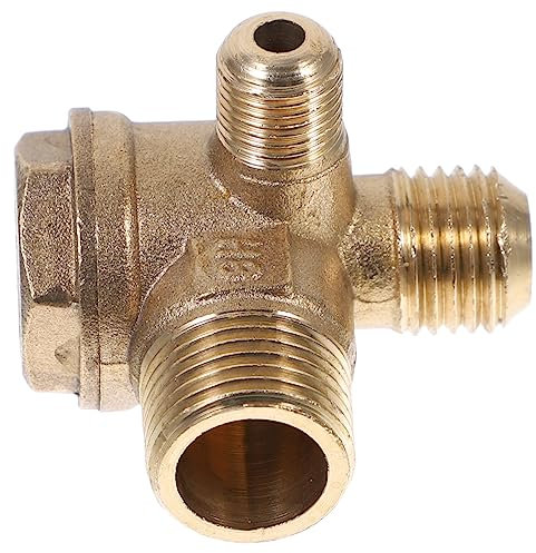 DECOMELODY Machine Check Valve for Air Compressor Brass Non-Return Valve for Pneumatic Tools Suitable for Small Air Pumps