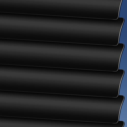 Mattes Schwarz Aluminium Jalousie Verdunkelungsrollo Seitenzugrollo Plissee Schalusie Fenster Jalousien Sonnenschutzrollos Für Haus/küche/büro,Individuell Gestaltbar (130×170cm)