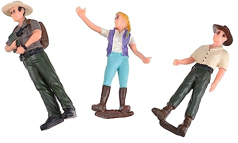 Milisten Simulierte Landarbeiter Figuren 3 Stück Handbemalt Langlebig Miniatur Bauernhof Landschaftsdekor Geschenk Für Kinder