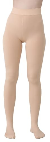 G&Y Fleece Lined Opaque Tights for Women, Thermal Nude Tights Thick Warm Pantyhose for Fall Winter