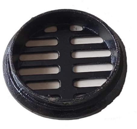 VLKLPZAHAK Cast Iron Grate Drain Cover Small Drainage Grate Cover Round Drain Pipe Floor Drain Cover For Outdoor Walkways Drainage Systems(200mm-7.8in)