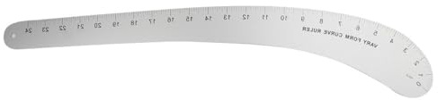 Französisches Kurvenlineal, 0-24 cm, solides Aluminium, verschiedene Formen, Kurvenlineal zum Nähen, Quilten und Gestalten