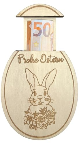 Geldgeschenk Holz Osterei Geldverpackung Ostern Geschenk