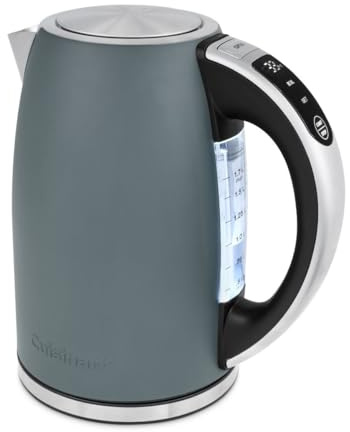 Cuisinart Bouilloire électrique SmartElite 1,7 L Denim | Température Réglable 50–100 °C | Écran Numérique | Ébullition Rapide 3 kW | Filtre Anticalcaire Lavable | Bec Verseur