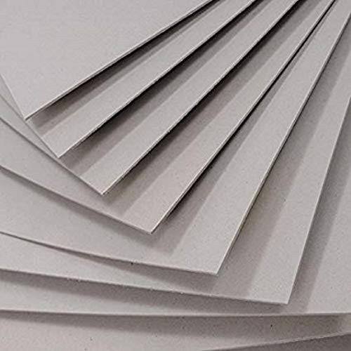 PROTECTAFILE 10 X SRA1 Grey Board 1000 Micron Sheets Backing Modelling - Sturdy Cardboard Sheets for Crafts and DIY Projects - Designer Kraft Heavy Duty Chipboard Sheets