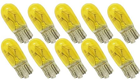 T10 bombillas halógenas w5w 194 168 501, lámpara halógena, bombilla CC, 12 V, 5 W, amarillo, para luz de aparcamiento lateral de coche