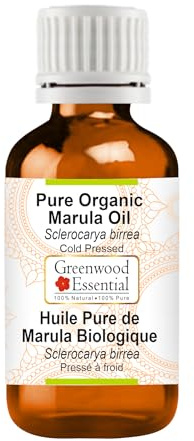 Greenwood Essential Puro Olio di Marula Biologico (Sclerocarya birrea) spremuto a freddo 15ml (0.50 oz)
