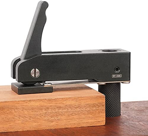 CDIYTOOL Halteklemme, 19 mm/20 mm Klemm-Set, Hundeloch schnell wirkende Halteklemme, Holzbearbeitung, Schreibtisch-Clip Verstellbarer Rahmen, schnell fixierte Klemme, Hundeloch-Werkzeug (19 mm)