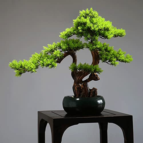 zxb-shop Künstlicher Baum Künstliche Pflanzen Bonsai Topfpflanzen, Mini Simulation Kieferwerk Topfpflanze for Home Decoration Desktop Display Garten Dekor Simulation Bonsai