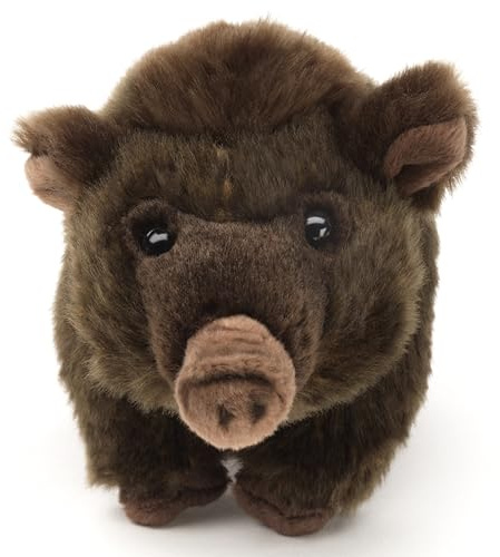 Uni-Toys - Jabalí bebé de pie - 23 cm (longitud) - cerdo de peluche - peluche