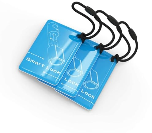 WELOCK RFID Cards Transponder Chipkarte 13.56MHz, 3 Stück, Blau | Für Elektronische Schlösser, Über Handy Aktivieren, Geeignet für SECBN PCB Touch ToucA51 und U81