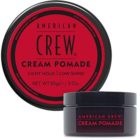 American Crew Men's Hair Cream Pomade, Like Styling Gel with Light Hold & Low Shine, 3 oz