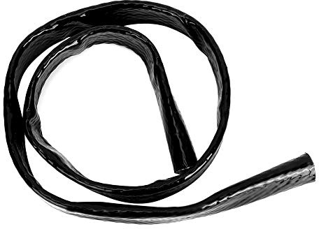Manchon Coupe-feu en Fibre de Verre Enduit Silicone, Protection Thermique Anti-feu pour Tuyaux et Câbles Électriques, 19 mm 1 M/3,3 Pieds