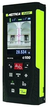 LIVELLA LASER METRICA RICEVITORE VERDE ROSSA 61405 61410 3D 360° AUTOLIVELLA BAT (61186 MISURATORE LASER 100M CON CAMERA)