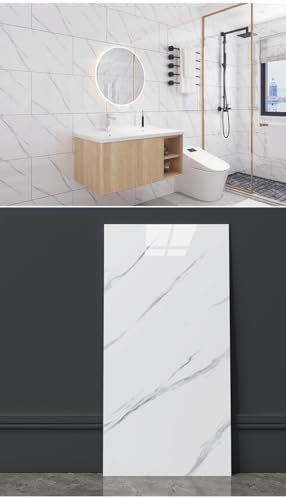 Grace Baltic - Pannelli da parete in PVC, 1,08 m²/6 pezzi, autoadesivi, in marmo, di ottima qualità, decorazione da parete, adesivi da parete elastici 2 mm di spessore