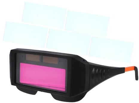 DIYEAH Schweißerbrille Schutzbrille Mit Automatischer Verdunkelung Solarbetriebenes Abs Material Augenschutz Für Schweißen Und Schneiden