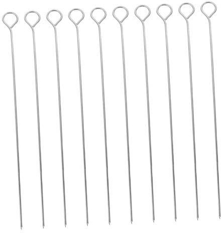 KONTONTY 10 Piezas Acero Inoxidable Estabilizador De Mecha De Vela Aguja De Perforación Práctica Herramienta Para Centrar Mechas Proyectos De Velas Diy