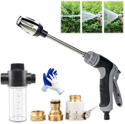 Hidrolavadora Waterblitz, NuEVA Pistola De Agua De Alta Presión Waterblitz (2025), Con Diversos Efectos De Rociado, Portátil Para Limpieza De Autos, Pisos Y Paredes, Con Juntas Metálicas(Setc#)