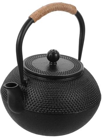 COLLBATH Théière Japonaise Fonte Bouilloire Pour Cuisinière Avec Infuseur Et Couvercle Acier Inoxydable Capacité Pour Infuser Thé