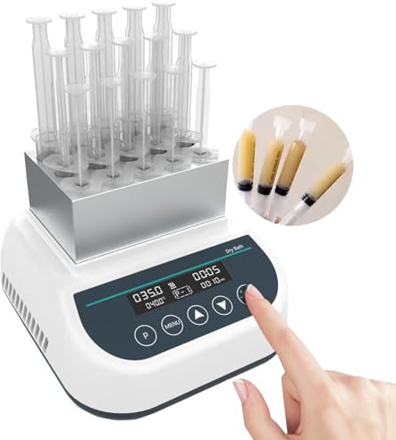 Máquina de calentamiento profesional de gel de plasma para tratamientos de belleza, compatible con temporizador y jeringa