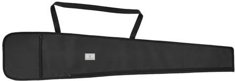 DEEMEED Funda para carabina 120 cm – Bolsa Impermeable para Rifle o carabina de Aire – Color Negro – Estuche de Transporte Resistente con Correa y Bolsillo Lateral