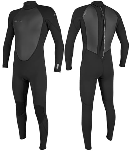 O'Neill Reactor-2 3/2mm Back Zip Fullsuit Herren Neoprenanzug Wetsuit, Farbe:Black/Black, Groesse:L