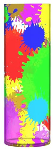 JUMBEAR Colored Lacquer Painting Vase for Flowerse -Clear Vase Rustic Home Décor for Modern Farmhouse, Ideal Shelf,Table & Entryway Decor