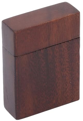 MOTOULAX Valnöt gitarr plektrum fodral, trä gitarr plektrum låda, svart vintage plektrumhållare, #611, utan, traditionell, #611, Without Pick, Utan val