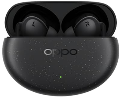 OPPO Enco Air4 Pro, Cancellazione Attiva del Rumore Fino a 49 dB, Cuffie Wireless In-Ear, 44 Ore di Autonomia, Suono ad Alta Risoluzione, Altoparlanti da 12,4 mm, IP55, Bluetooth 5.4, Nero