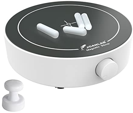 JOANLAB Lab 3000 ml Mini-Magnet-Rührplatten-Set, Magnetrührplatten-Set mit Rührstäben und Retriever, 350–1800 PRM