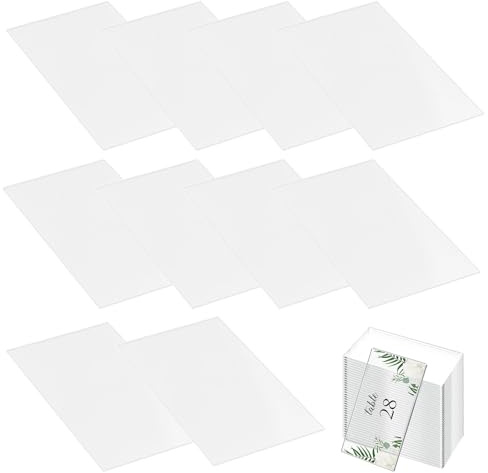 Uonlytech 20piezas Tarjeta De Asiento Transparente Acrílico Personalizable Para Boda Decoración De Mesa Para Letreros De Mesa y Nombres De Invitados