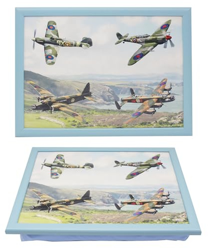 The Leonardo Collection Macneil Planes Trains Automobiles Serving Laptray | Ergonomic Cushion Base, Comfortable Meal Support, Easy Clean Surface, Lightweight Design, Functional Kitchenware