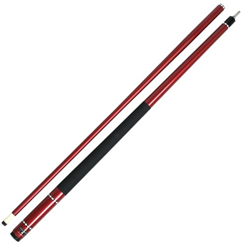 Hathaway Conquest - Stecca da biliardo in fibra di vetro, 147 cm, colore: Rosso