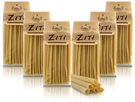 Antico Pastificio Morelli 1860 Srl Ziti, Pasta tipica regionale, 6 Confezioni da 500 Grammi