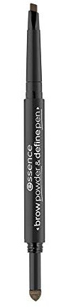 essence brow powder & define pen, Augenbrauen, Nr. 03 cool dark brown, braun, definierend, sofortiges Ergebnis, langanhaltend, intensiv, matt, natürlich, vegan, Nanopartikel frei (0,4g)