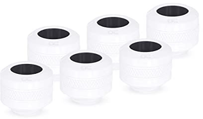 Alphacool 17483 Eiszapfen PRO 13mm HardTube Fitting G1/4 - White Sixpack Anschluss Wasserkühlung