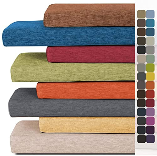 SXROMDA Cuscino Panca Dimensioni Personalizzate, Per Mobili Da Interni/esterni, Giardino, Spessi Cuscini Sedili Pranzo Per Cucina, in Legno Casa, Imbottitura in Spugna 45D