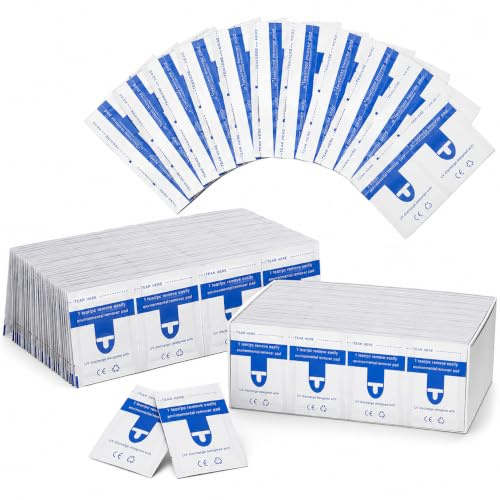 Nail Polish Remover Pads Soak Off Acrylic Removal Acetone Gel Polish Remover Wraps Pads Foil Nail Art Cleaner Manicure (100 Pcs)