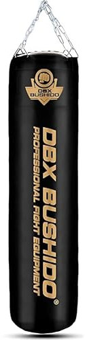 DBX BUSHIDO SPORT Boxsack Gefüllt mit Gummigranulat 130 cm - Box Sack 60 kg - Training Boxen Sport und Kickboxen - Punching Bag (Golden Mit Granulat)