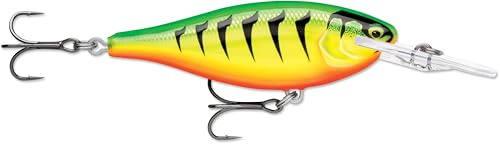 Rapala, Shad Rap Elite Angelköder, schwimmender Süßwasserköder, Schwimmtiefe: 2,4–2,7 m, Angelgerät aus Balsaholz