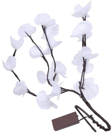 Garneck 2 Stück Stilvolle Orchideenzweig-lichter Dekorative Baumlampe Für Zuhause Weiches Warmweißes Licht Biegbare Zweige Für Weihnachtsausstellungsräume Und Innendekoration