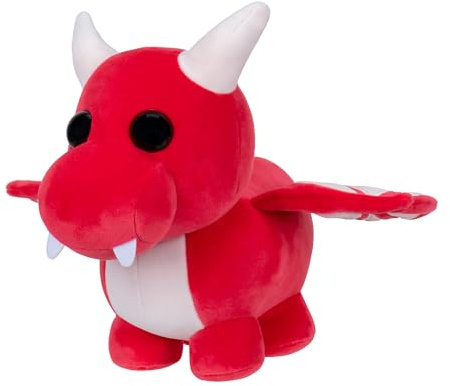 Adopt Me! AME0104-20 cm plysch – dragon, officiell plysch med spelkod