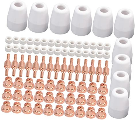 BESTonZON 85stücke Teiliges Plasmaschneider Zubehör Langlebige Luft Plasmadüse Und Verbrauchsmaterialien Kompatibel Mit Super Schneidgeräten Präzise Ersatzteile Für Professionelle Plasmaschn