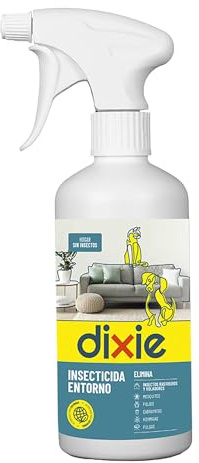 DIXIE - Insecticida Hogar - 500 ml - Elimina y Previene Parásitos en el Entorno de las Mascotas - Protección de Larga Duración Hasta 2 Meses - No Mancha ni Decolora las Superficies