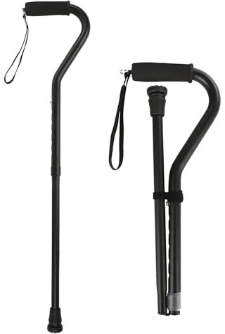 Rapidbok Gehstöcke Faltbar, Gehstöcke für ältere Menschen, Gehstock Höhenverstellbarer mit Handschlaufe, Wanderstock Leicht rutschfest, Spazierstock Aluminium für Senioren Mobilitätshilfe Wandern