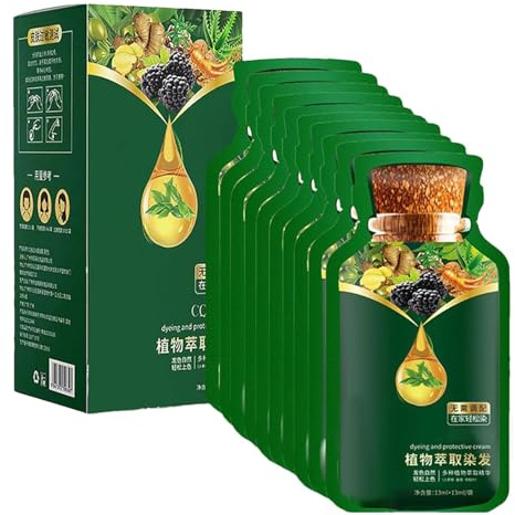 Generic Teinture Capillaire Végétale Naturelle | Shampooing Colorant Cheveux Bubble Plant | Teinture Capillaire Base s | Extrait Pure Cheveux Gris | Teinture Capillaire Biologique Crème