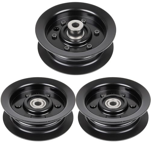 RANSOTO 3 Stück 106-2175 132-9420 Flache Spannrolle, kompatibel mit Exmark Toro 106,7 cm, 127 cm, 137,2 cm, Rasentraktor, Deck Quest E-Serie, S-Serie, Timecutter